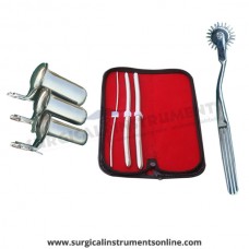 Hegar uterine dilator 3 pieces set,3-4, 9-10, 11-12, pinwheel, collin 3pcs